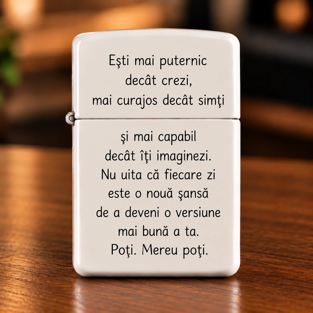 Brichetă personalizată cu mesaj, cadou original pentru o persoană dragă