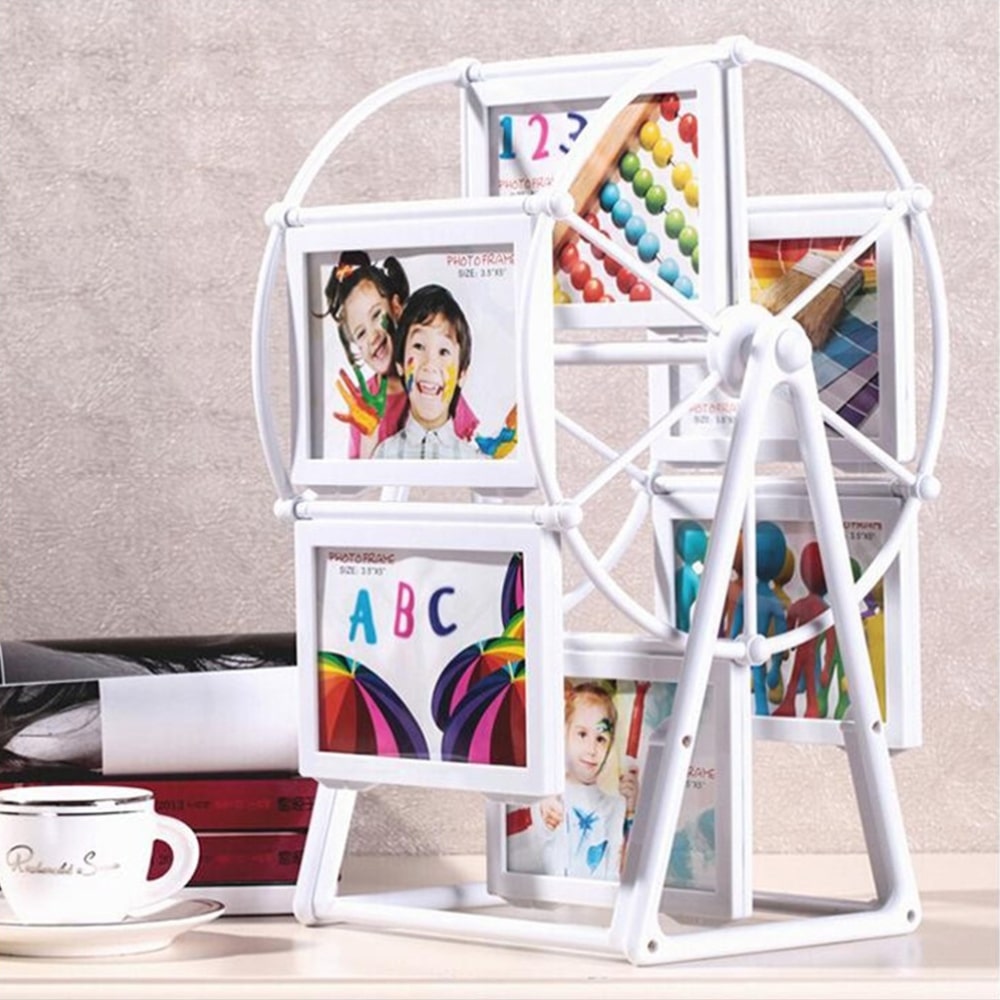 Carusel foto cu 12 fotografii personalizate, cadou decorativ pentru familie, părinți sau bunici