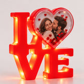 Glob foto LOVE cu LED personalizat cu poză