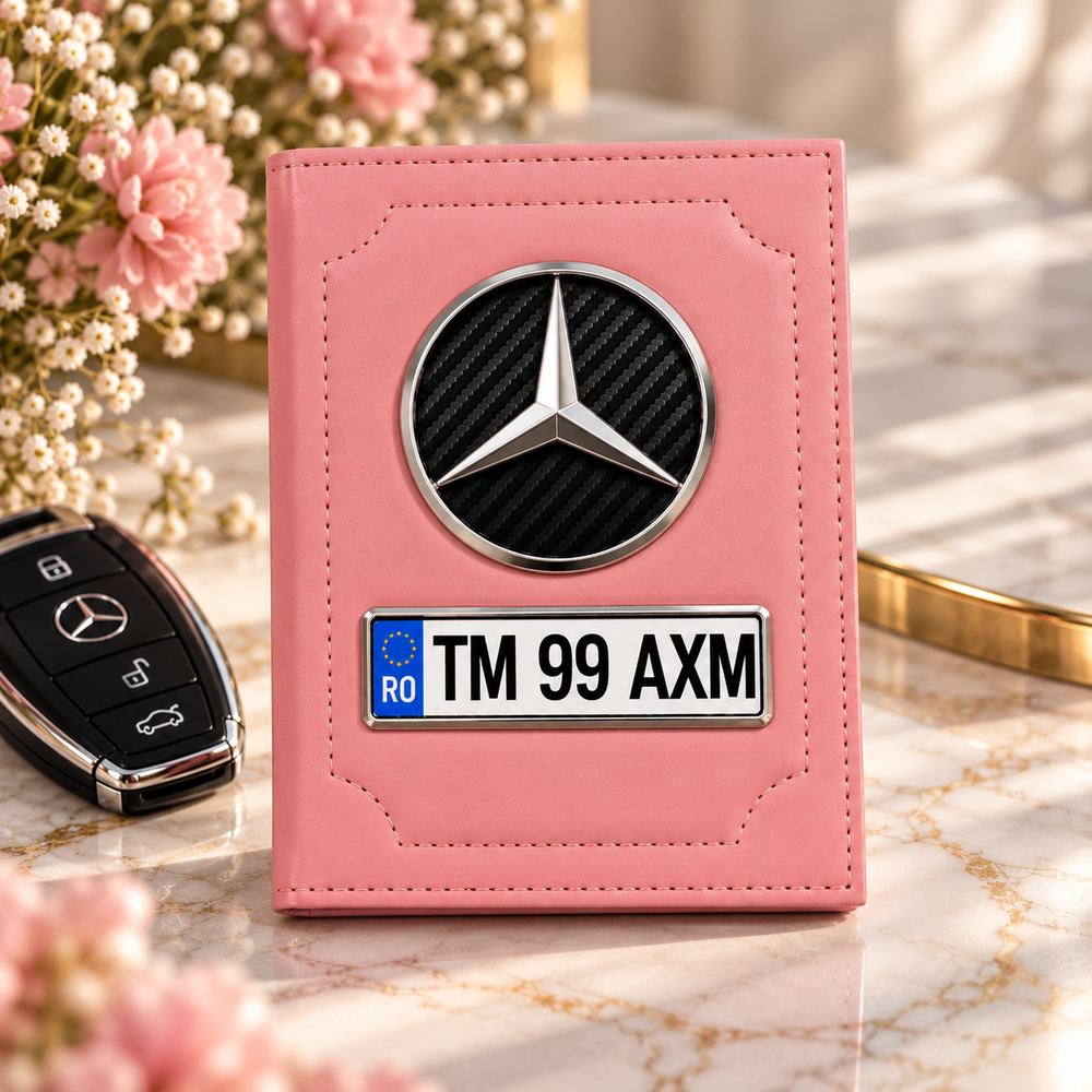 Portofel acte auto personalizat Mercedes