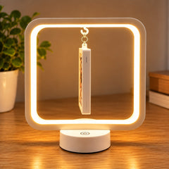 Ramă foto LED pătrată personalizată cu 2 fotografii
