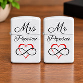 Set 2 brichete personalizate pentru cuplu cu nume - Mrs & Mr