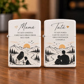Set 2 brichete personalizate pentru mamă și tată cu mesaj