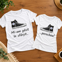 Set 2 Tricouri personalizate pentru cupluri - Mi-am găsit perechea