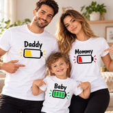 Set 3 Tricouri personalizate pentru familie - Baterie