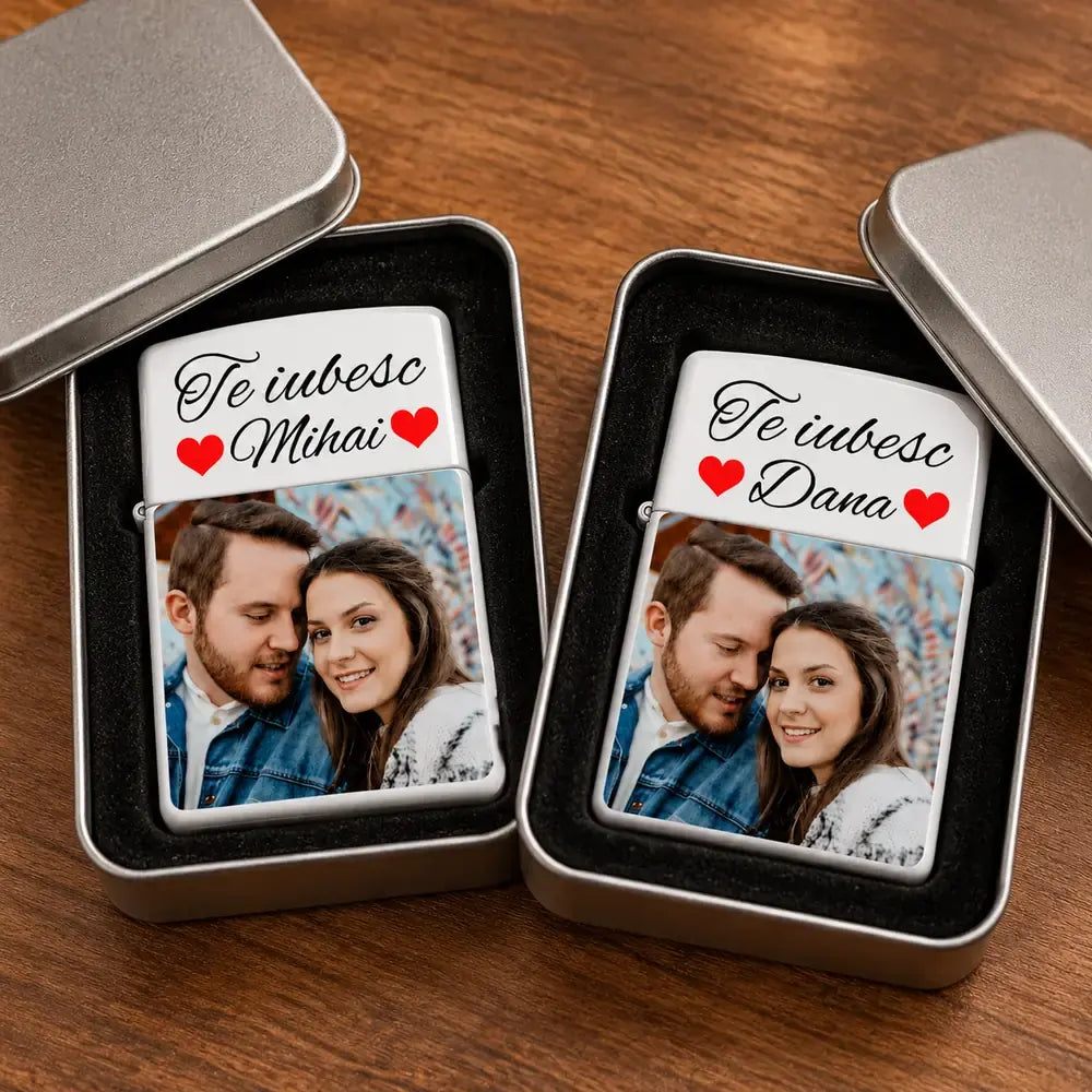 Set de brichete personalizate pentru cupluri cu fotografii și nume