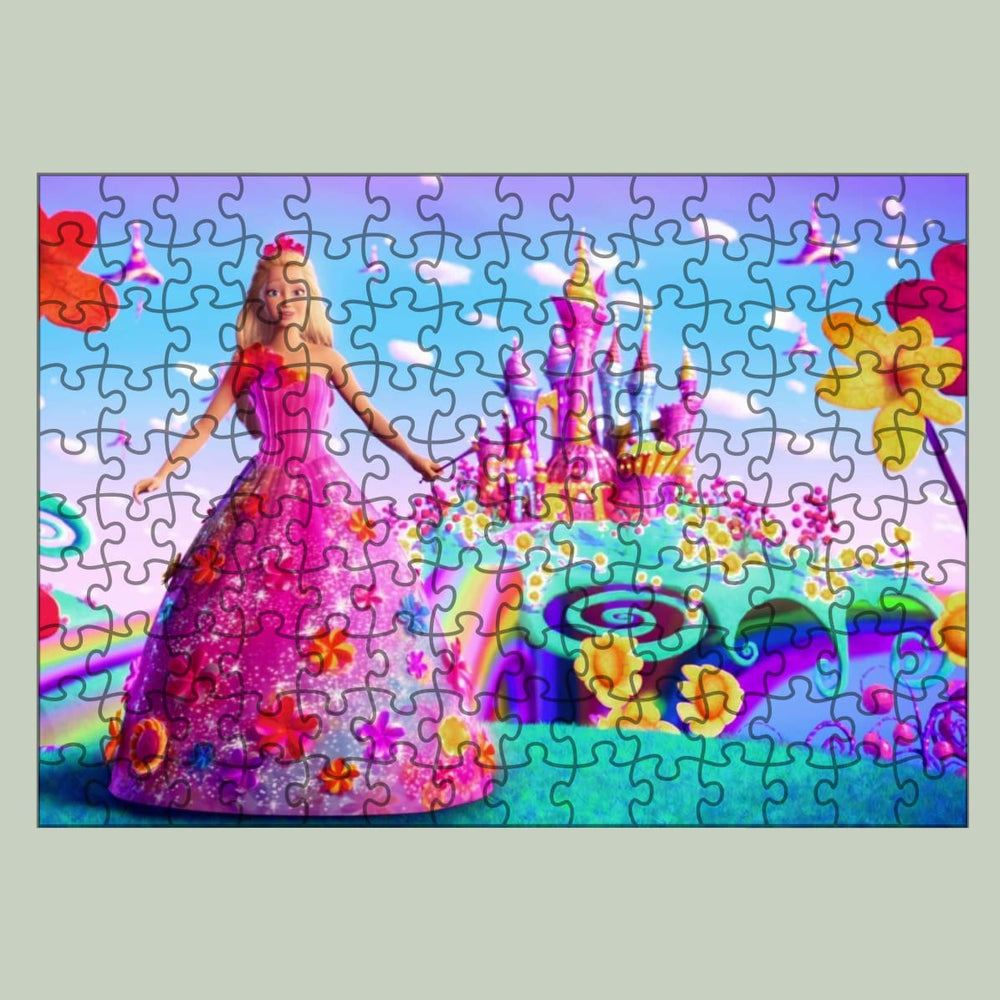 Set Cadou Personalizat Barbie cu Nume – Tricou, Cana, Perna, Mousepad si Puzzle - Cadomy.ro