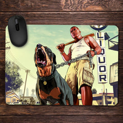 Set Cadou Personalizat GTA 5 cu Nume – Tricou, Cana, Perna, Mousepad si Puzzle - Cadomy.ro