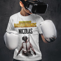 Set Cadou Personalizat PUBG cu Nume – Tricou, Cana, Perna, Mousepad si Puzzle - Cadomy.ro