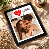 Tablou personalizat cu poză I Love You