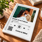 Tablou personalizat cu poză, melodie și cod QR