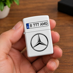 Brichetă personalizată cu număr de înmatriculare
