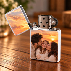 Brichetă tip Zippo cu fotografie personalizată