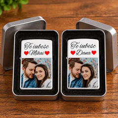 Brichete personalizate pentru iubiți cu fotografie și nume