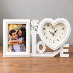Ceas foto LOVE personalizat cu o poză