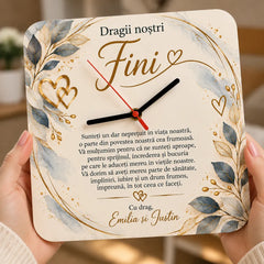 Mesaj personalizat pentru fini cu urări de sănătate, iubire și împliniri