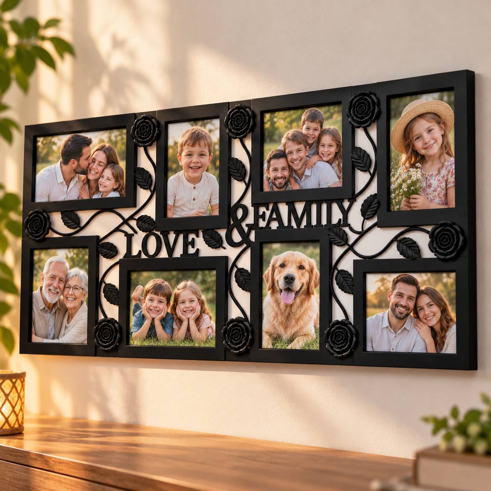 Ramă foto personalizată cu 8 poze