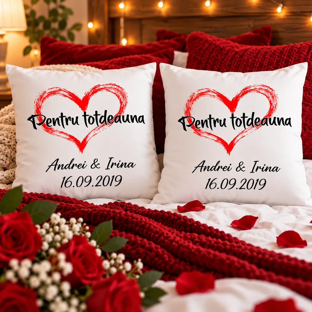 Set 2 perne personalizate cu nume și dată