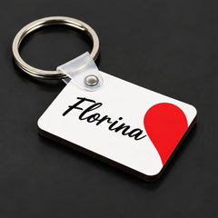 Set brelocuri MDF personalizate cu numele partenerilor
