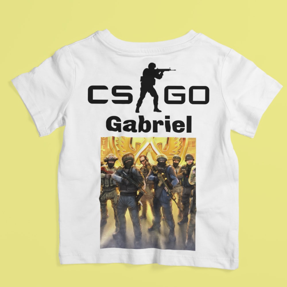 Set Cadou Personalizat CSGO cu Nume – Tricou, Cana, Perna, Mousepad si Puzzle - Cadomy.ro