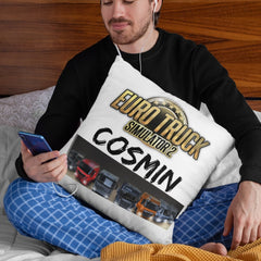 Set Cadou Personalizat Euro Truck Simulator – Tricou, Cana, Perna, Mousepad si Puzzle - Cadomy.ro
