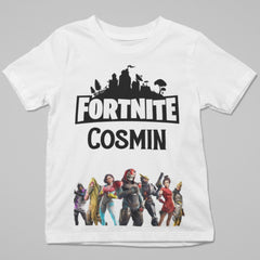 Set Cadou Personalizat Fortnite cu Nume – Tricou, Cana, Perna, Mousepad si Puzzle - Cadomy.ro