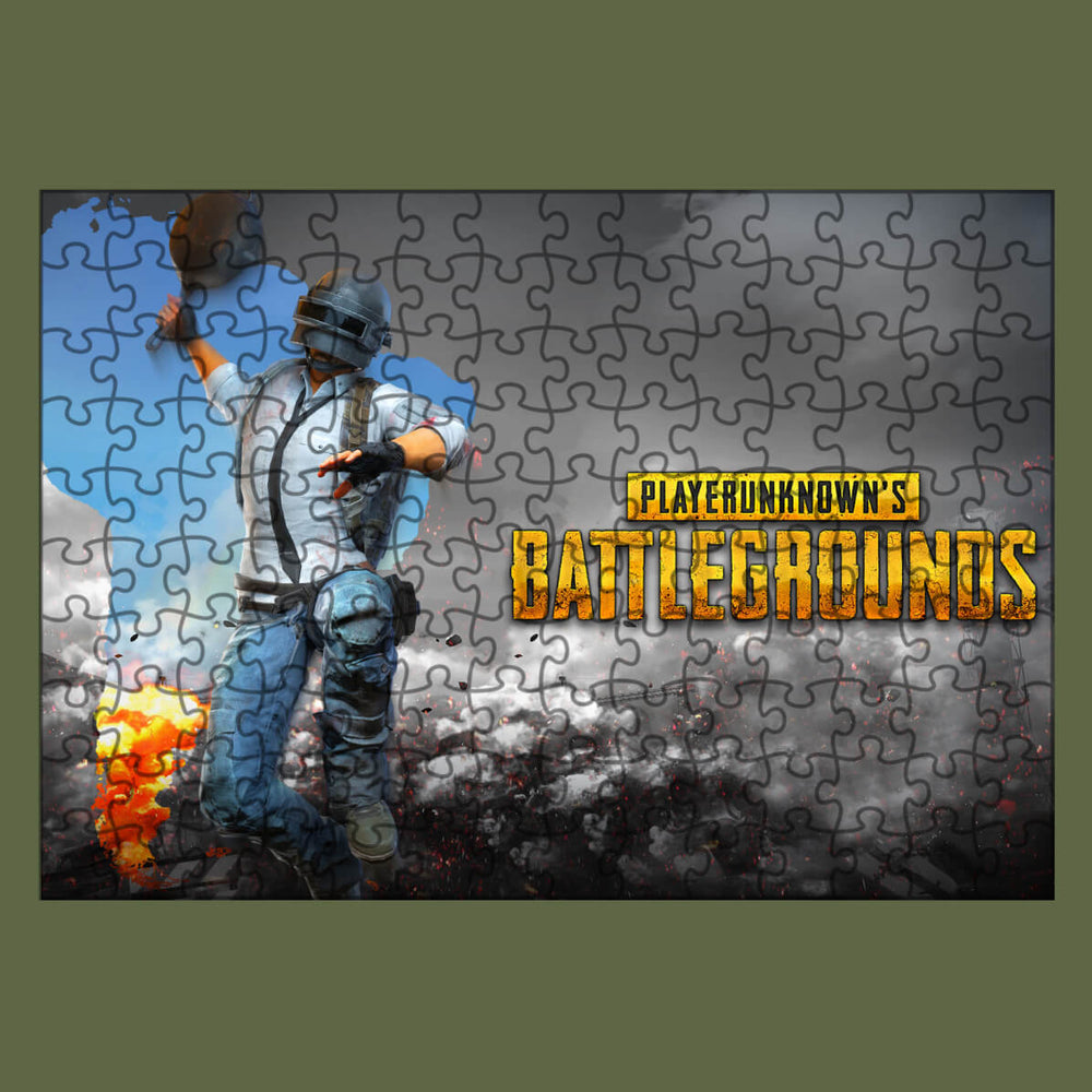 Set Cadou Personalizat PUBG cu Nume – Tricou, Cana, Perna, Mousepad si Puzzle - Cadomy.ro
