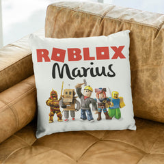 Set Cadou Personalizat Roblox cu Nume – Tricou, Cana, Perna, Mousepad si Puzzle - Cadomy.ro