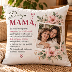 Set cadou pentru părinți cu două perne personalizate