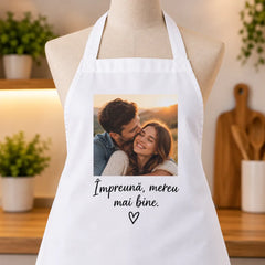 Șorț personalizat cu poză și mesaj
