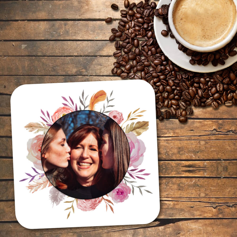 Set cadou personalizat pentru mama - Cana + Suport cana + Tablou personalizat - Cadomy.ro